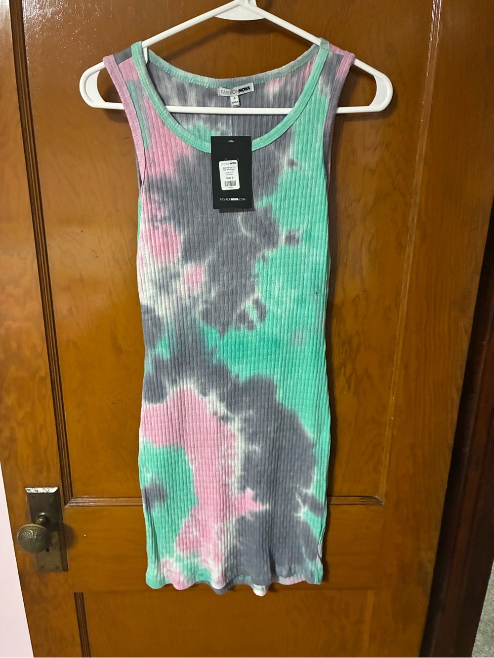 ❤️ 2/$10 - NWT Fashion Nova Lavender and Mint Spacing Out Tie Dye Mini Dress